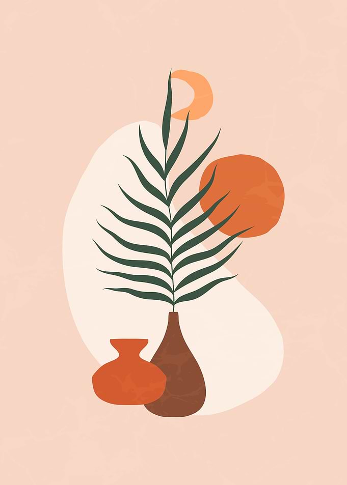 Flower Vase Modern Art 2