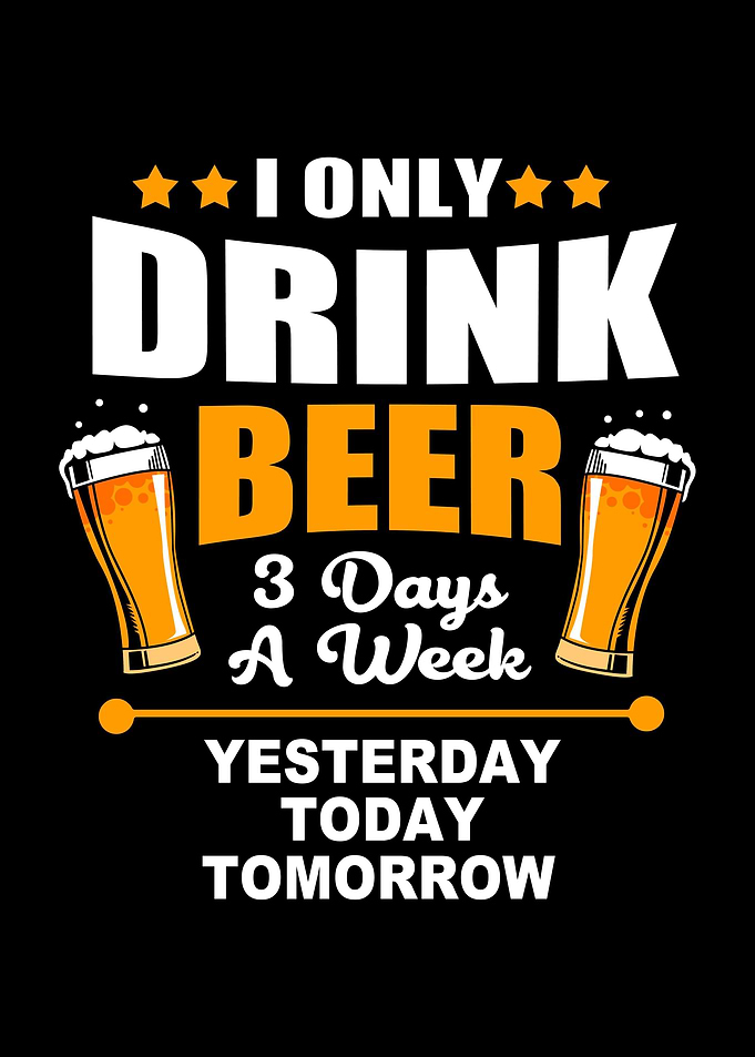 Funny Beer Drinker