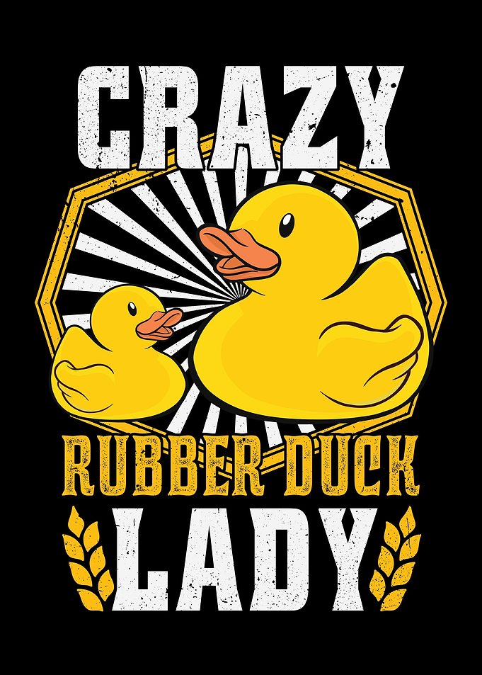 Crazy Rubber Duck Lady