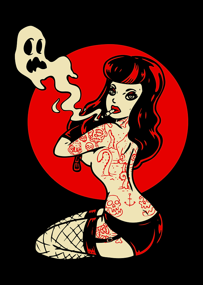 Sexy Goth Girl Burlesque