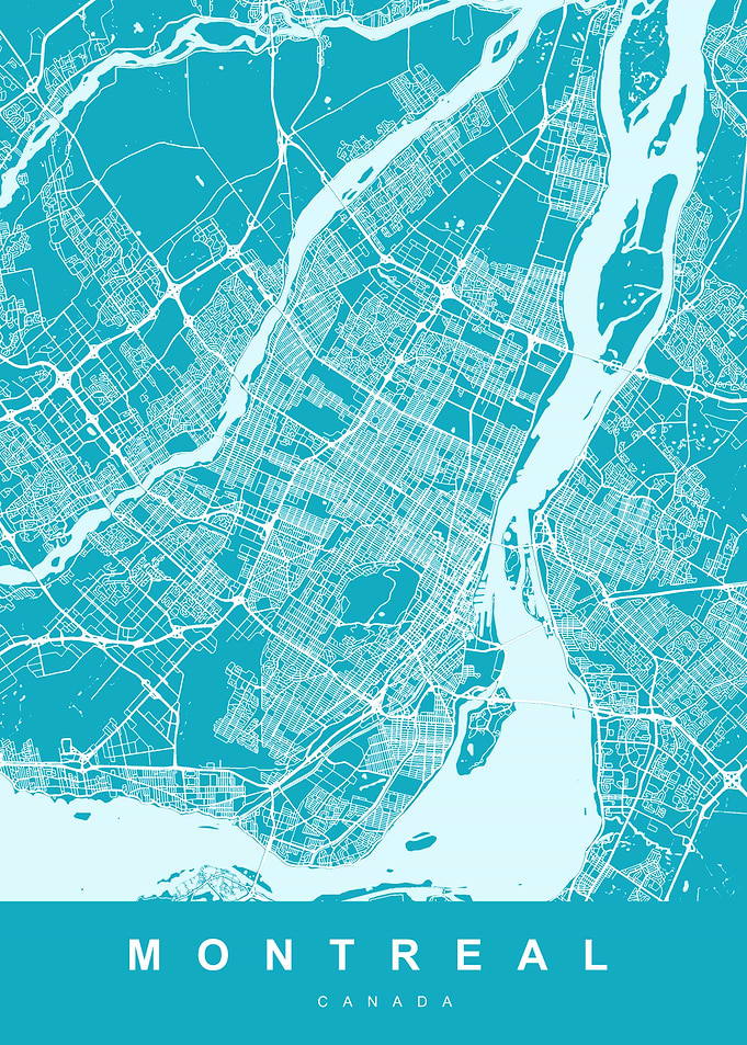 MONTREAL Art Map Canda