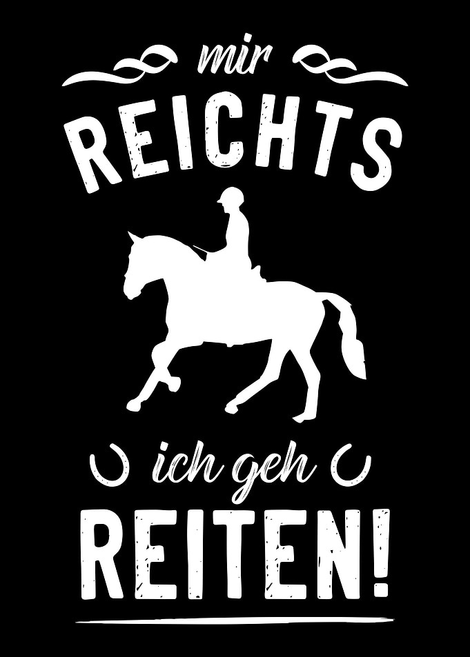 Witziger Reiterin Spruch