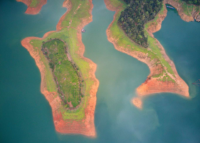 Islets in Na Hang lake VN