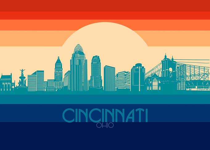 cincinnati skyline retro 4