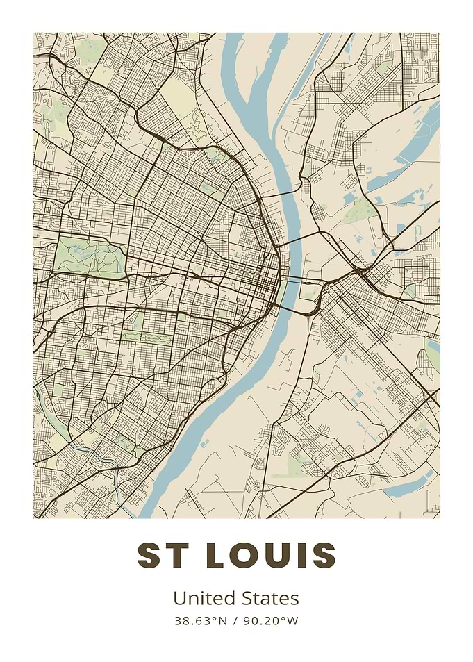 St Louis City Map