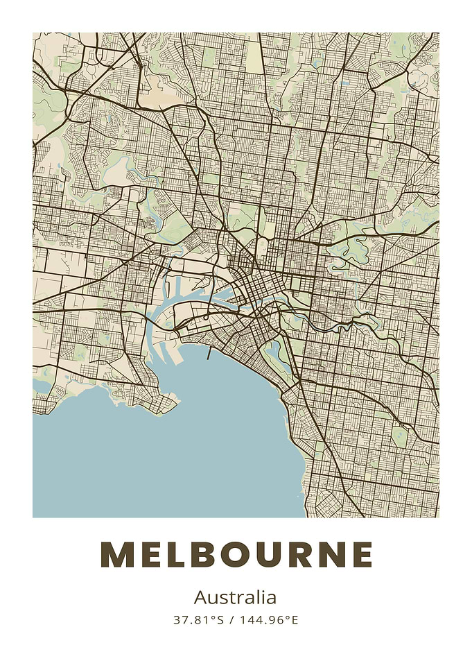 Melbourne City Map