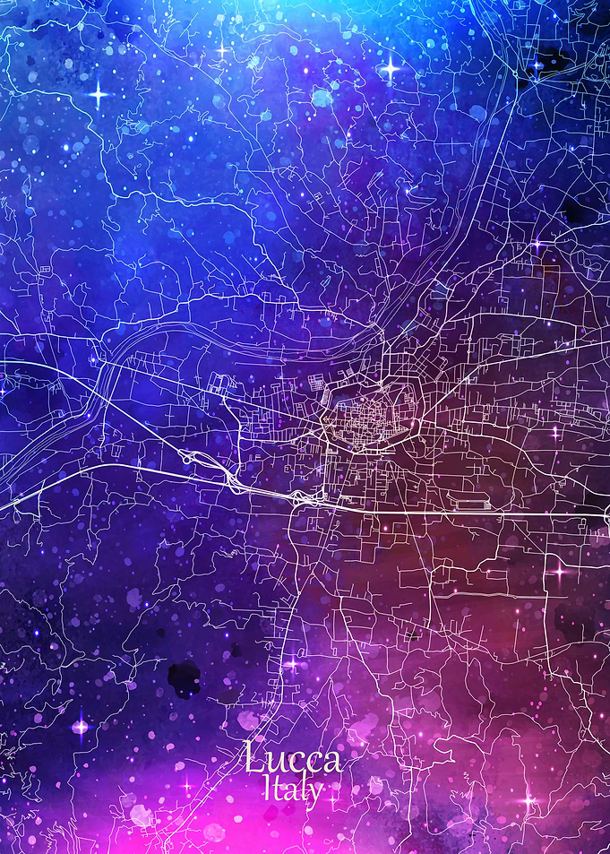 Lucca City Map Italy