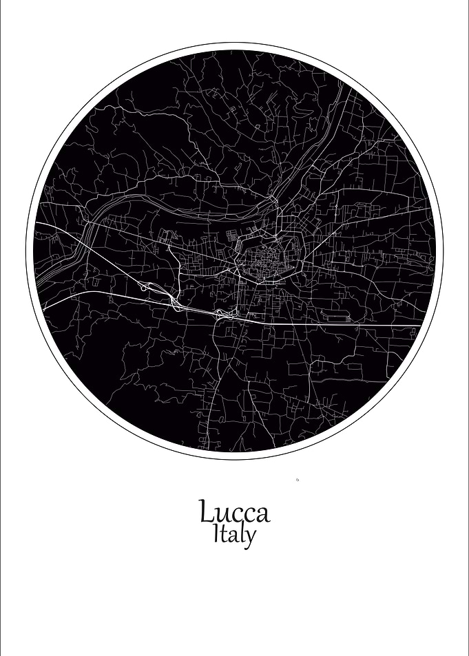 Lucca City Map Italy