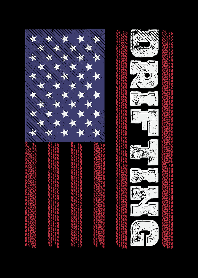 Drifting American Flag