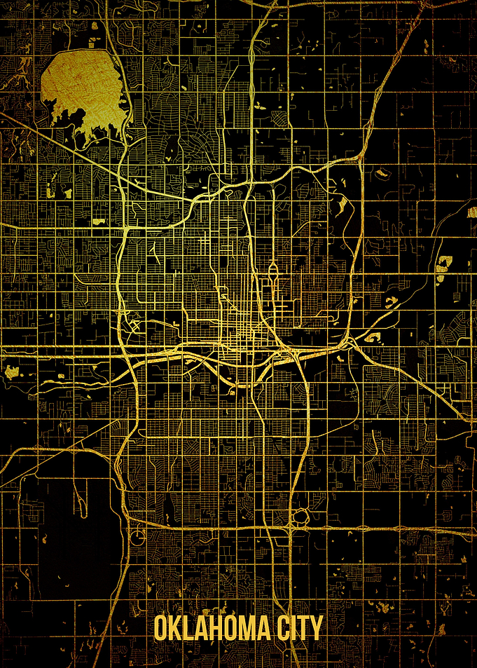 Oklahoma City gold map