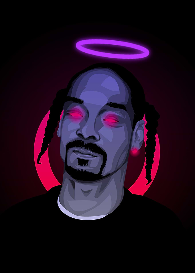 snoop dogg neonart