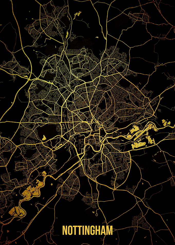 Nottingham gold map