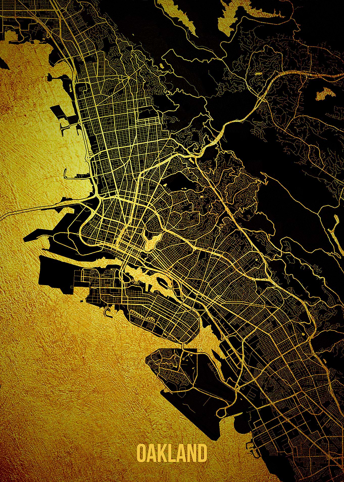 Oakland gold map