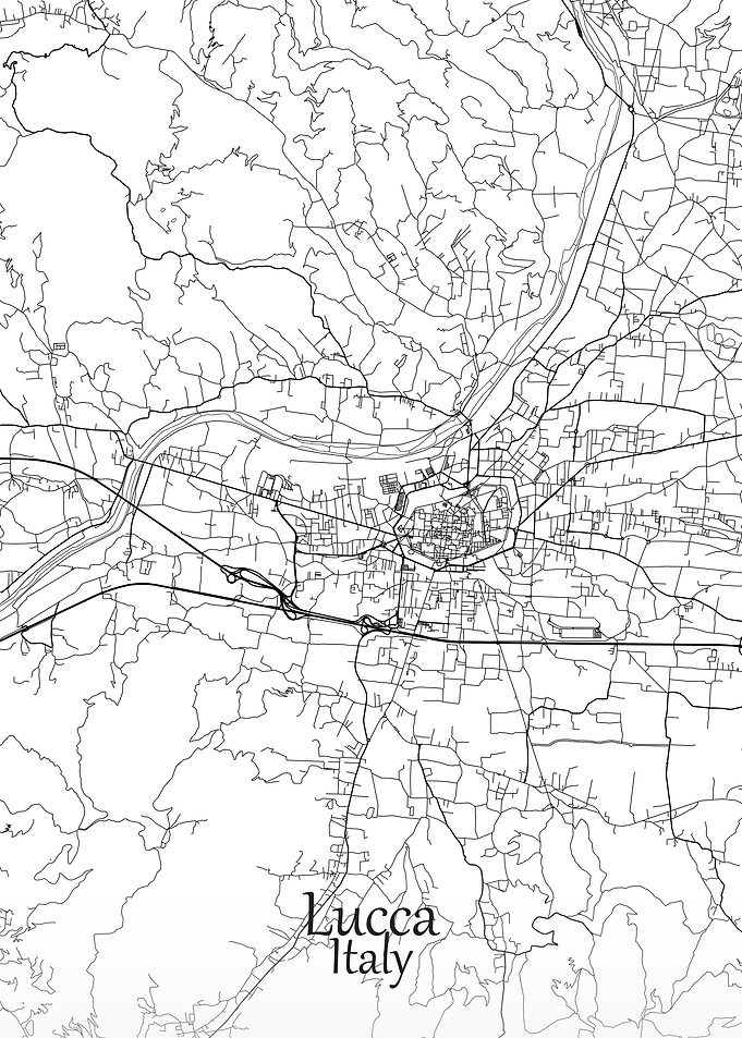 Lucca City Map Italy