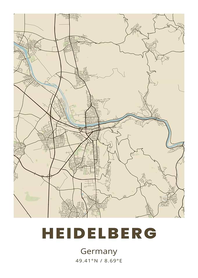 Heidelberg City Map