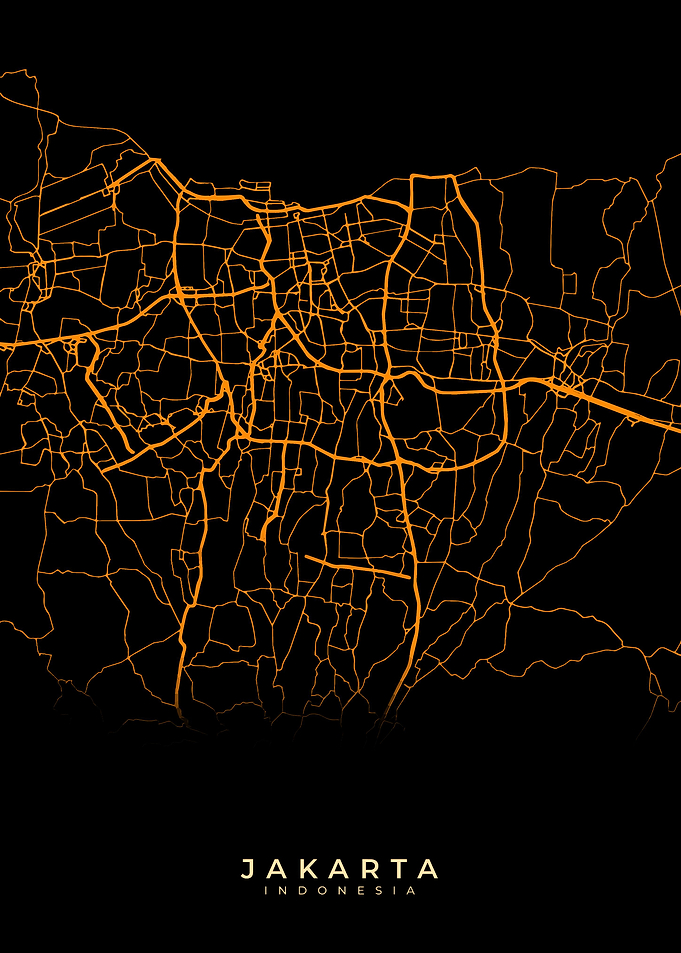 Jakarta Indonesia map