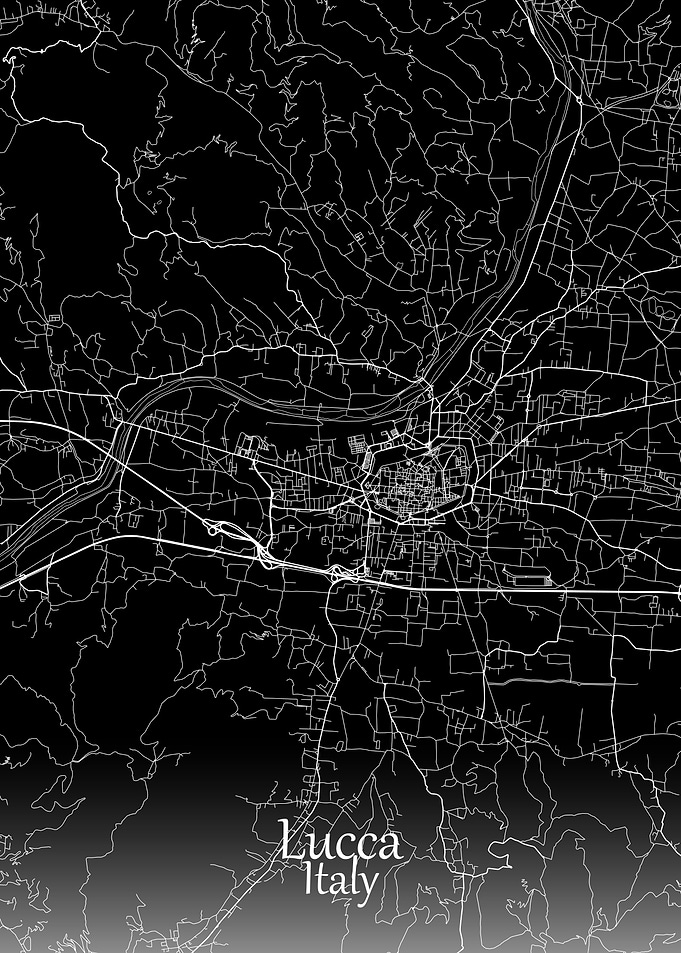 Lucca City Map Italy