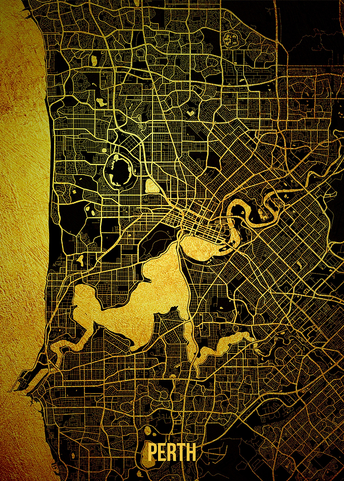 Perth gold map