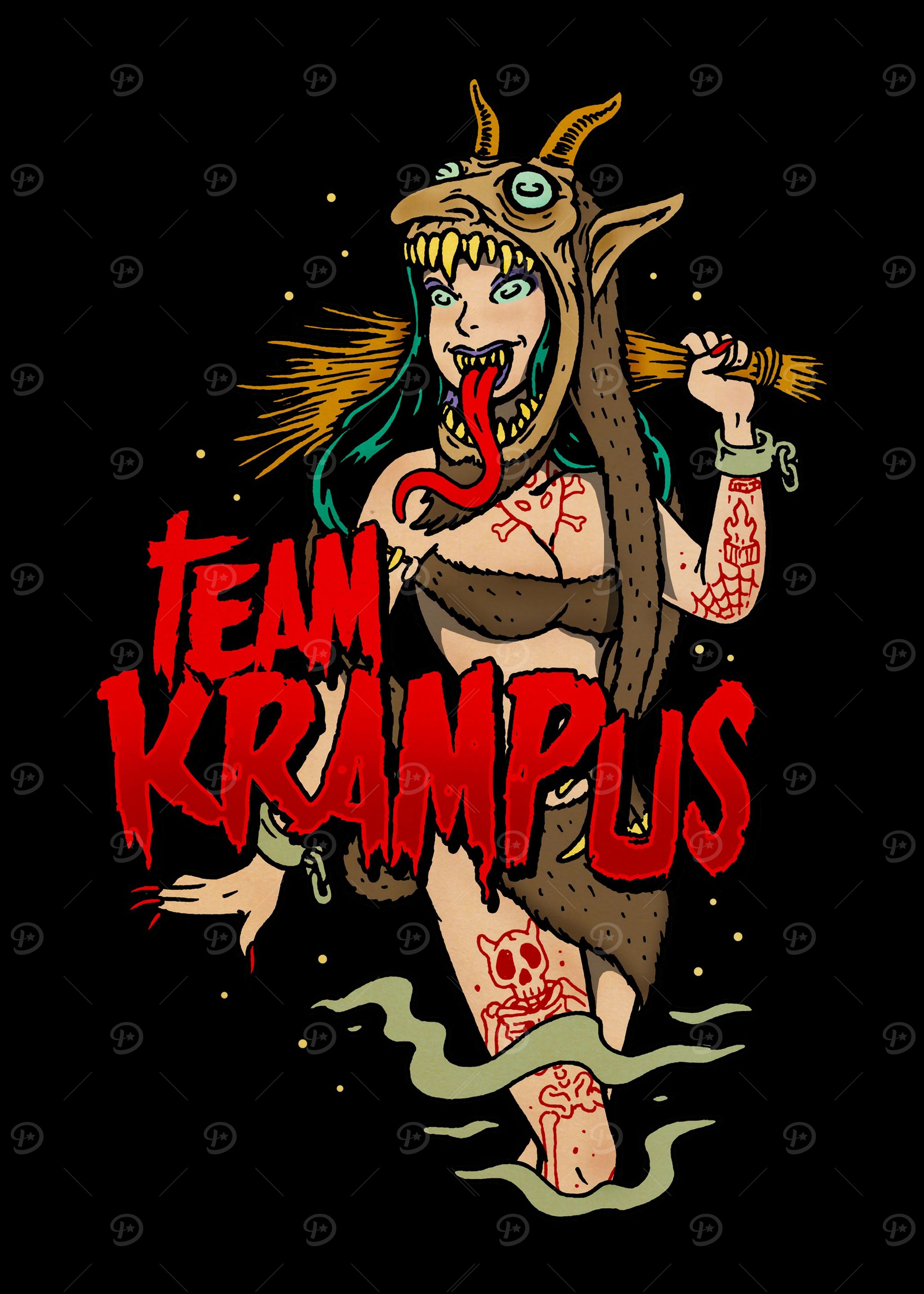 Team Krampus Voodoo Girl