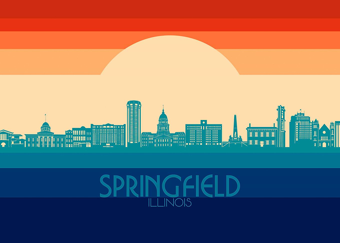 springfield skyline retro