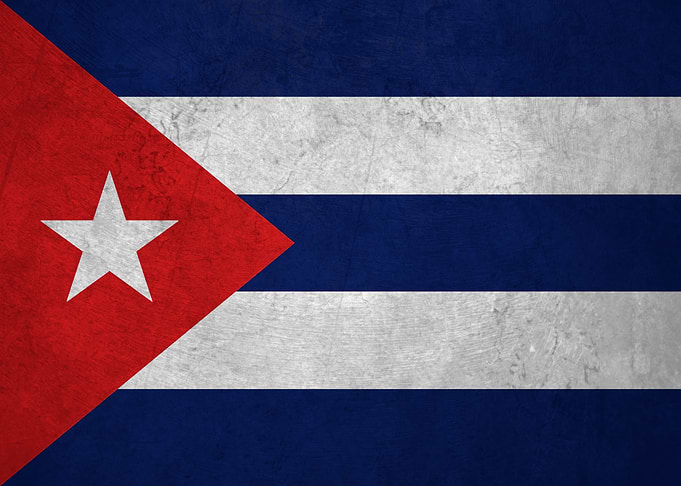 Flag of Cuba on Wall