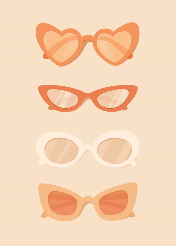 Sunglasses Art Peach