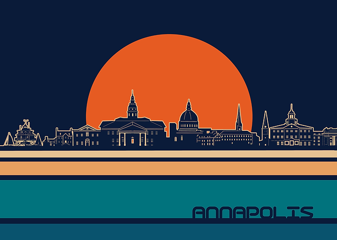 annapolis skyline retro 5