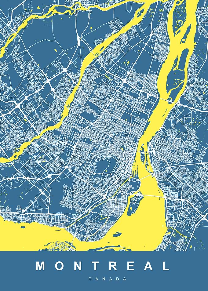 MONTREAL Art Map Canada