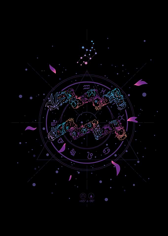 AQUARUIS FLORAL ZODIAC