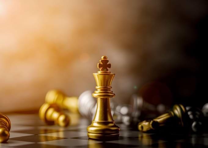 Chess Figures Golden King