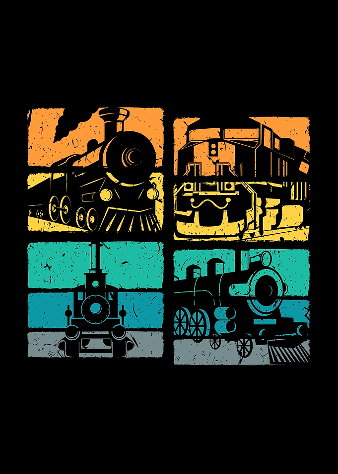 Retro Eisenbahn Lokomotive