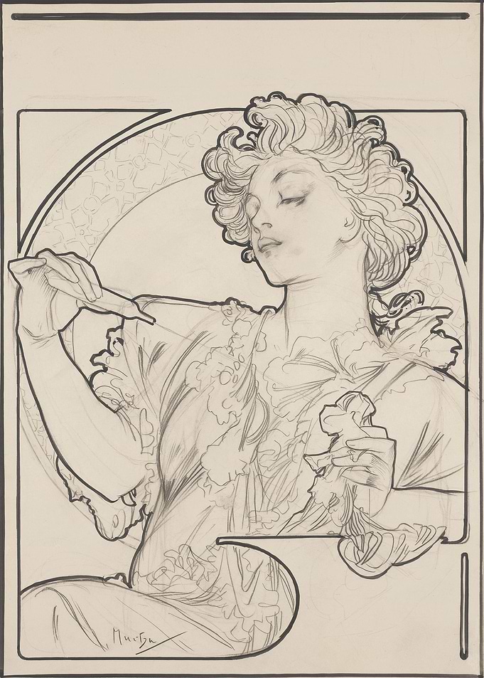 Lady by Alphonse Mucha