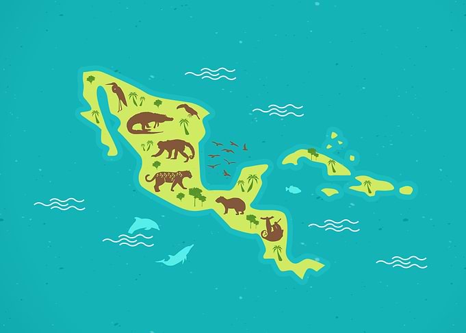 Central America Map