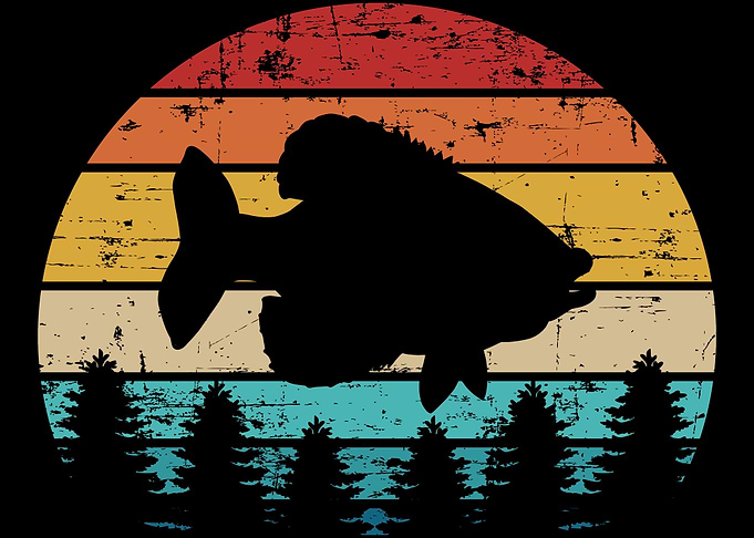 Crappie vintage retro