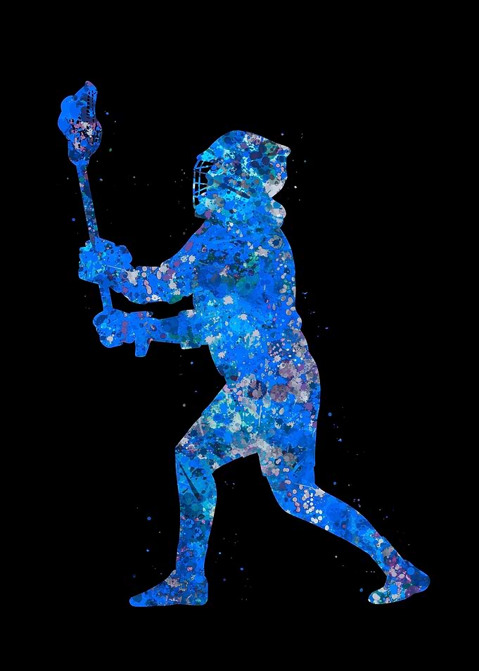 Lacrosse blue art