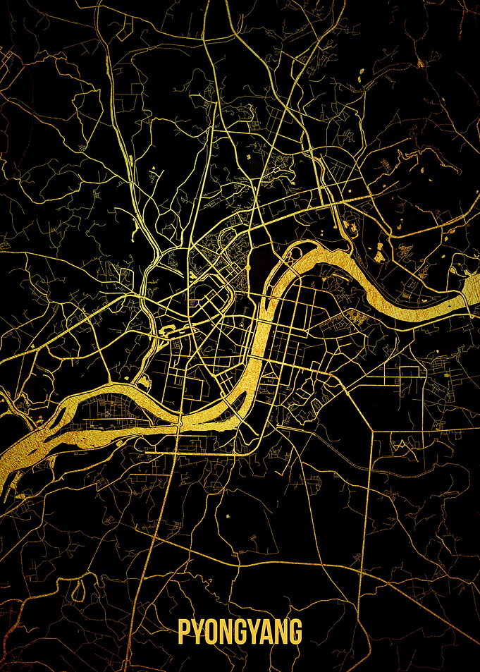 Pyongyang gold map