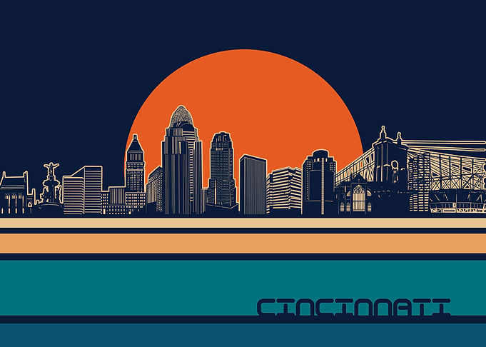 cincinnati skyline retro 5