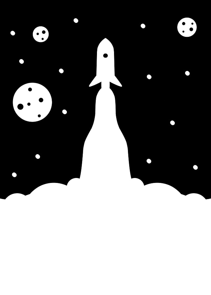 Space Black White Style