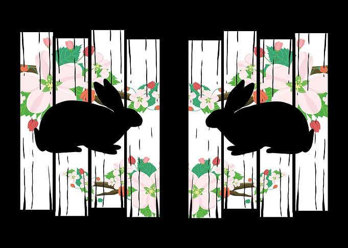 Bunny Flowers Animal Lover