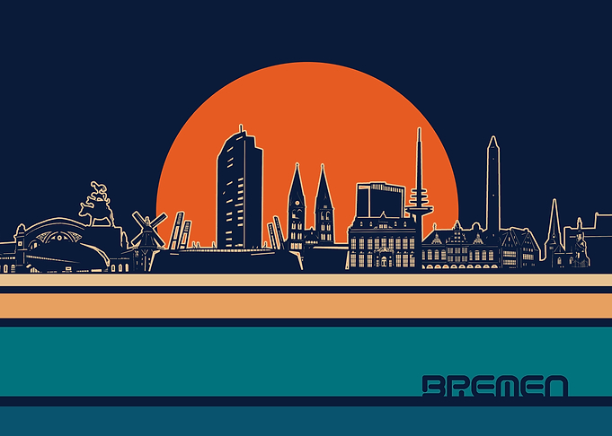 bremen skyline retro 5