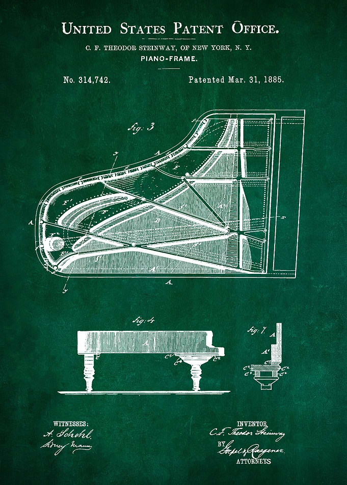 38 Steinway Piano Frame P
