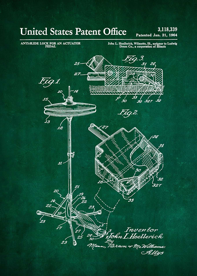 36 Hi Hat Stand Patent 19