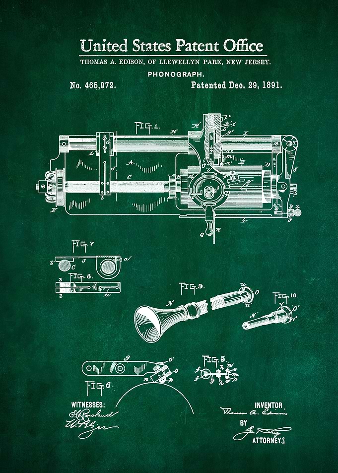 34 Edison Phonograph Pate