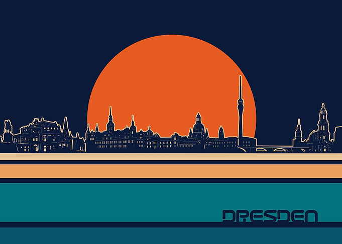 dresden sykline retro 5