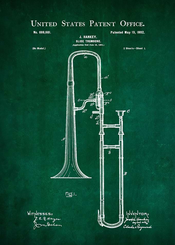 33 Slide Trombone Patent