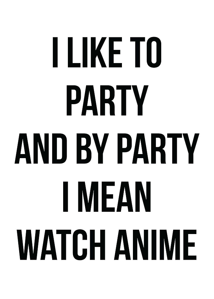I Like To Party Anime