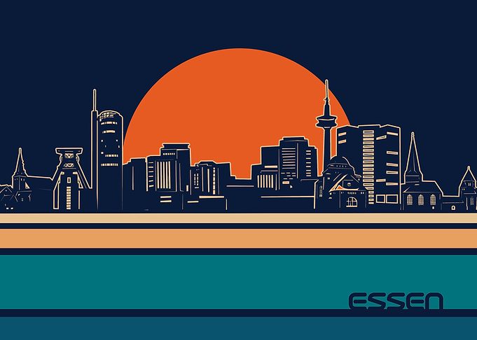 essen skyline retro 5