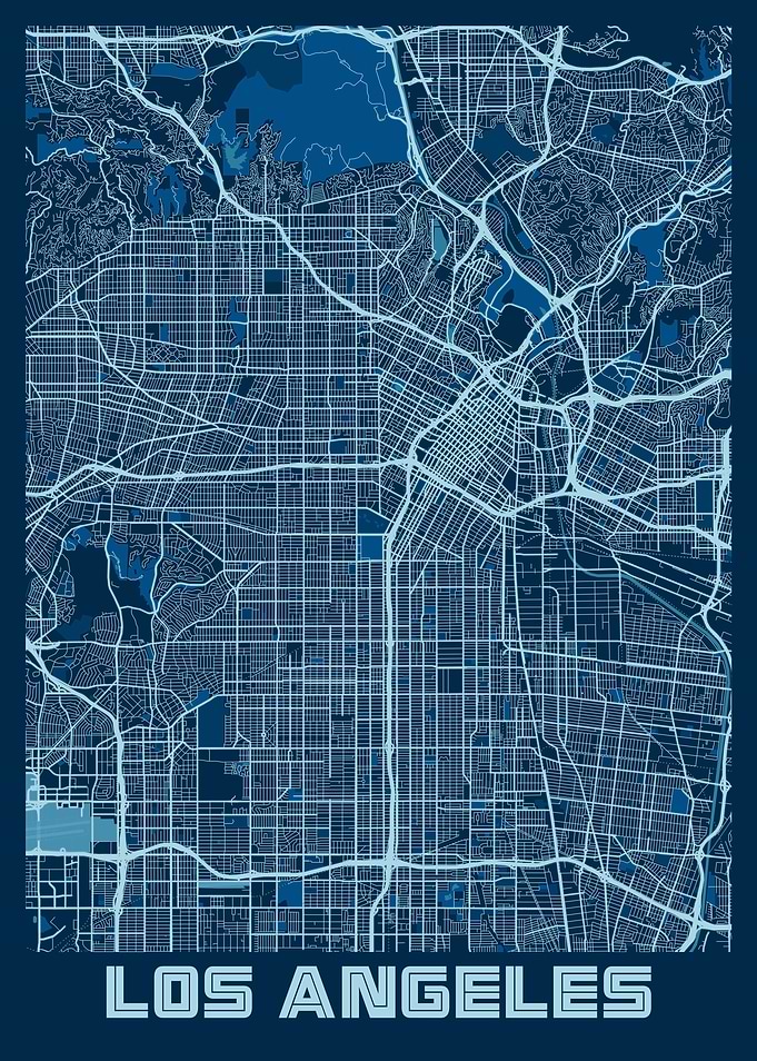 Los Angeles Peace City Map