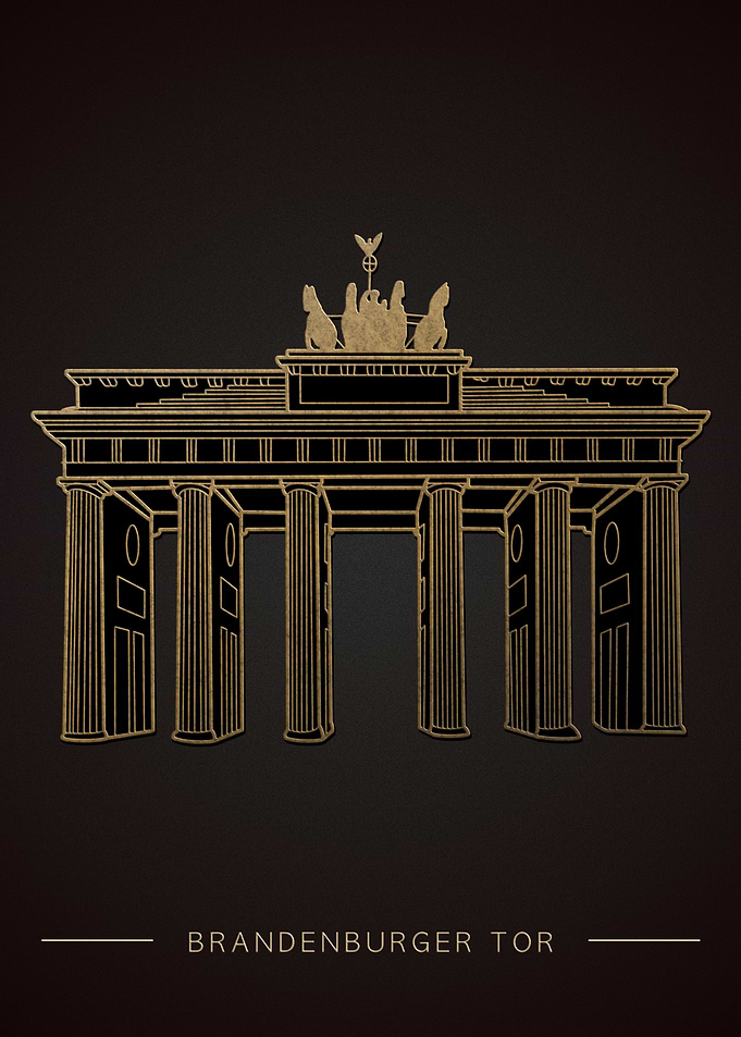 Golden Brandenburger Tor