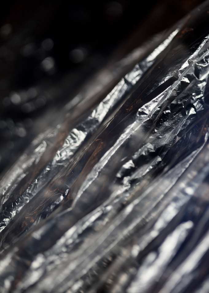 Plastic bag abstract macro
